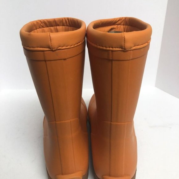 Rugged Shark Mens Great White Rain Boot Waterproof Orange 8 M - Picture 4 of 6